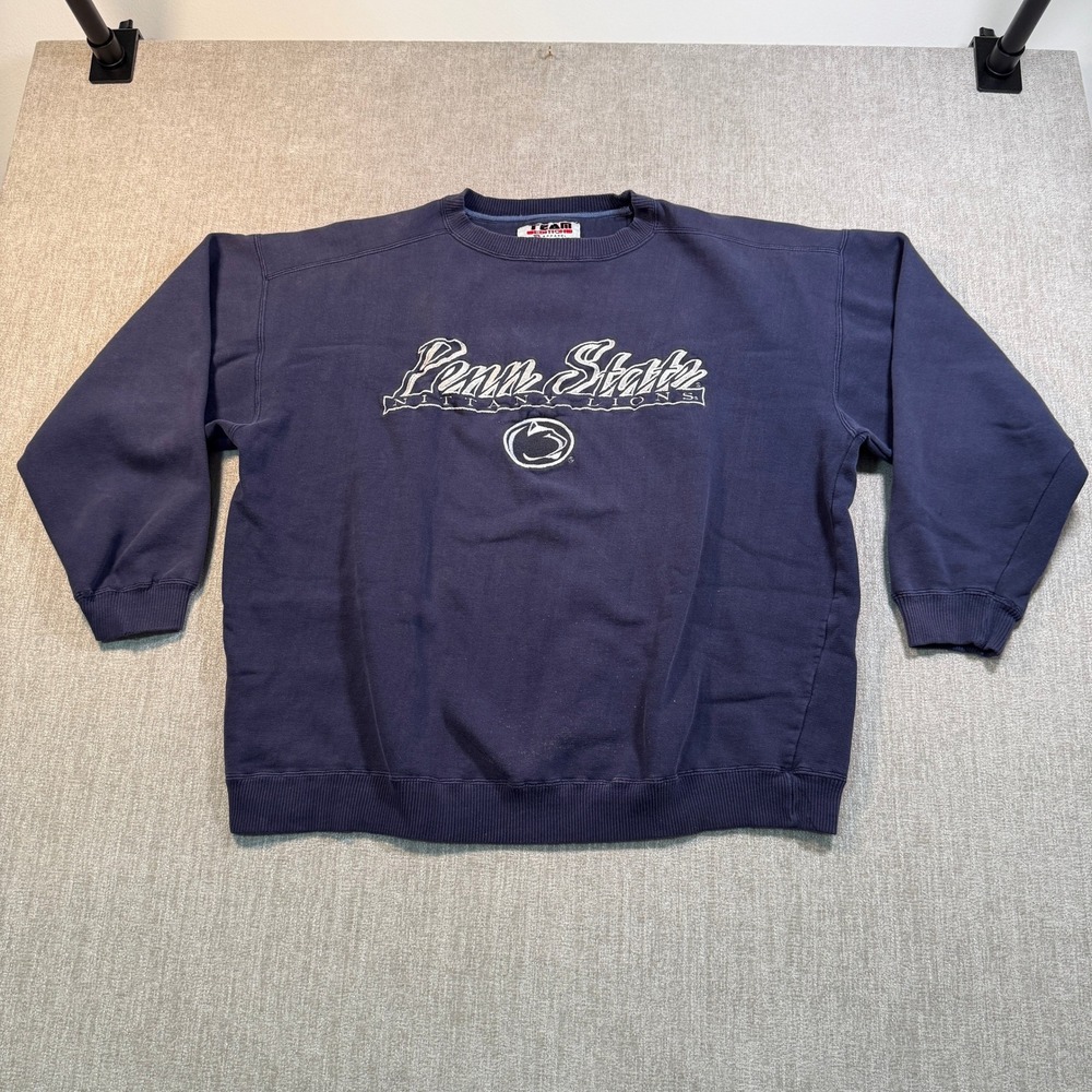 Vintage Penn State Nittany Lions Sweatshirt Navy Blue Team Edition XL